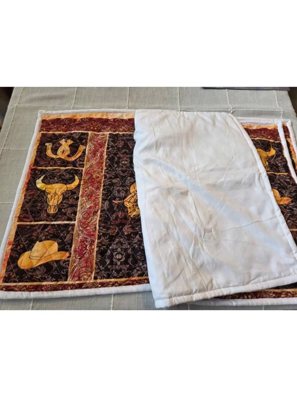 Western style King size pillow shams